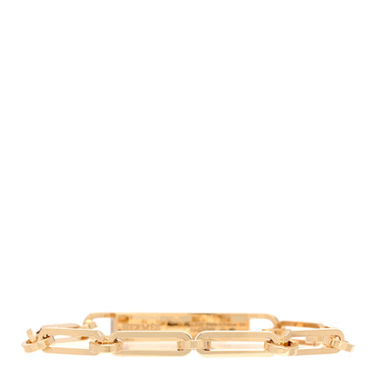 Hermes 18K Yellow Gold Diamond Pave PM Kelly Chaine Bracelet SH 2 of 4