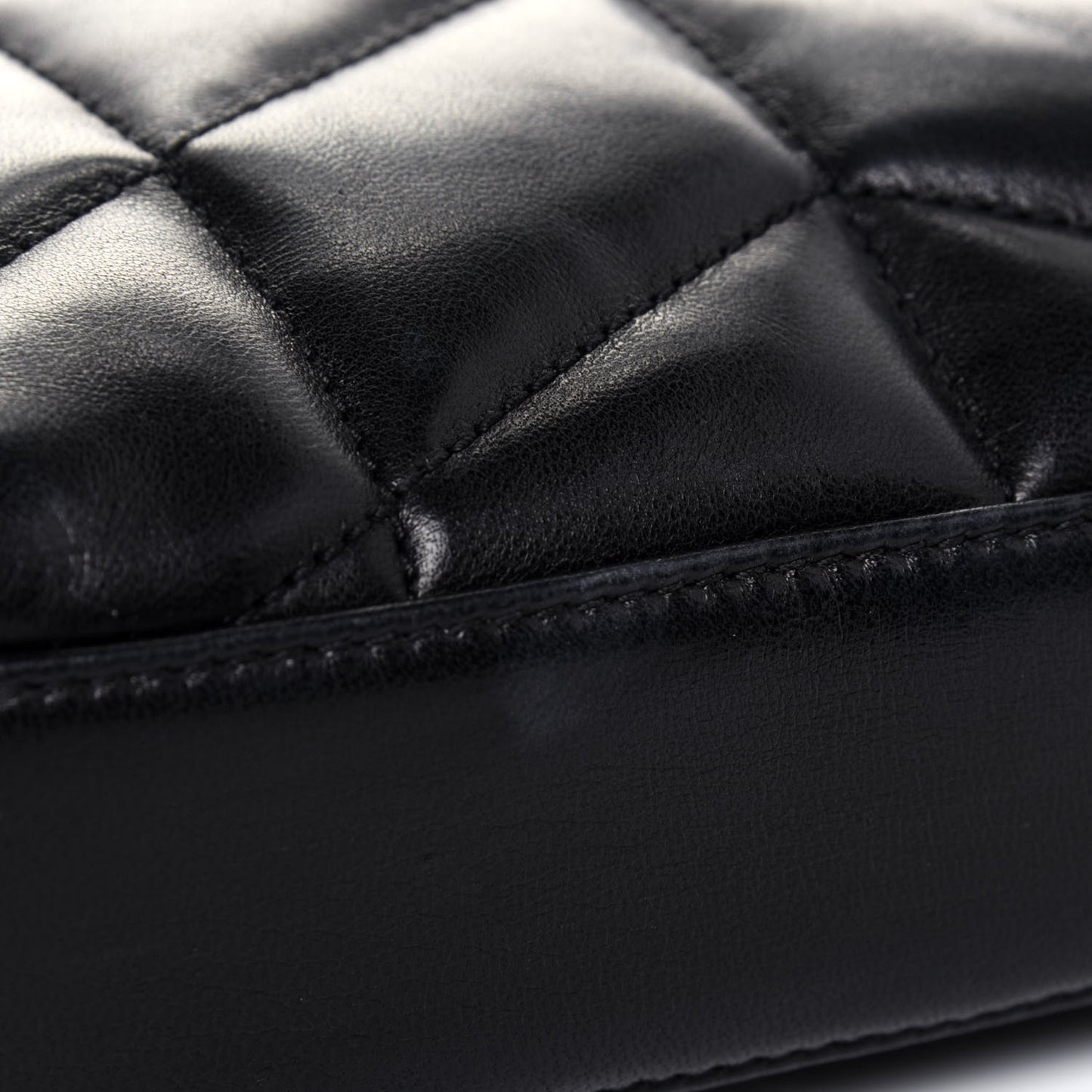 Lambskin Monogram Loulou Puffer Pouch Clutch Black
