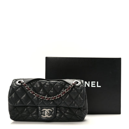 Chanel Iridescent Calfskin Medium In the Mix Flap Black 10 of 10