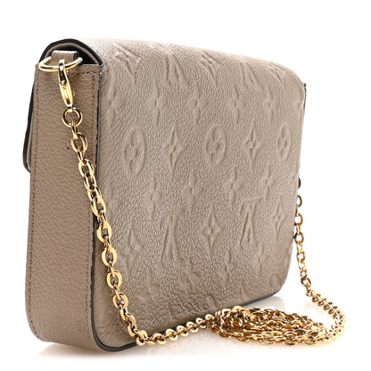 Louis Vuitton Empreinte Pochette Felicie Chain Wallet Tourterelle 4 of 10