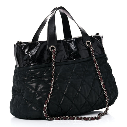 Chanel Iridescent Calfskin Quilted Large In The Mix Tote Black 3 of 27