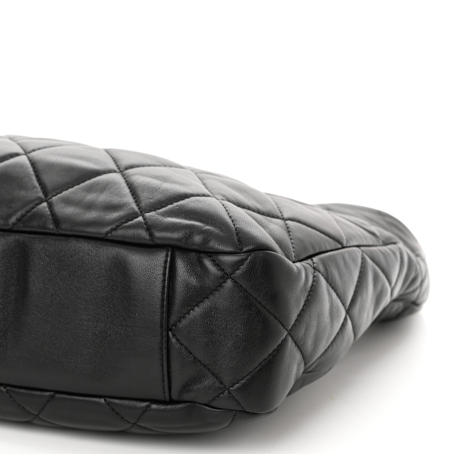 Chanel Lambskin Quilted Large CC Funky Town Hobo Black 10 of 10