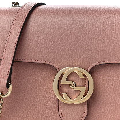 Gucci Dollar Calfskin Small Interlocking G Shoulder Bag Soft Pink 9 of 11