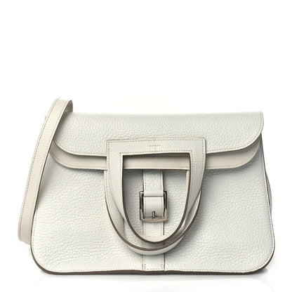 Hermes Taurillon Clemence Halzan 31 GM Craie 1 of 9