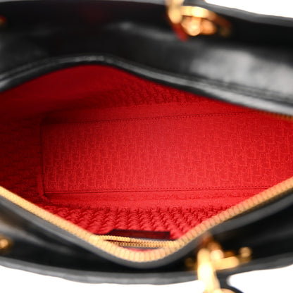 Christian Dior Lambskin Cannage Large Lady Dior Black 5 of 13