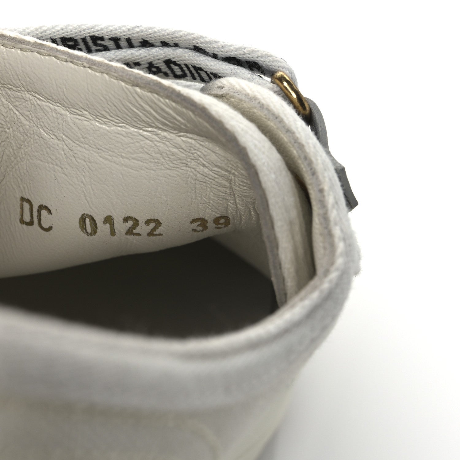 Christian Dior Canvas Walk'N'Dior Low Top Sneakers 39 White 10 of 12