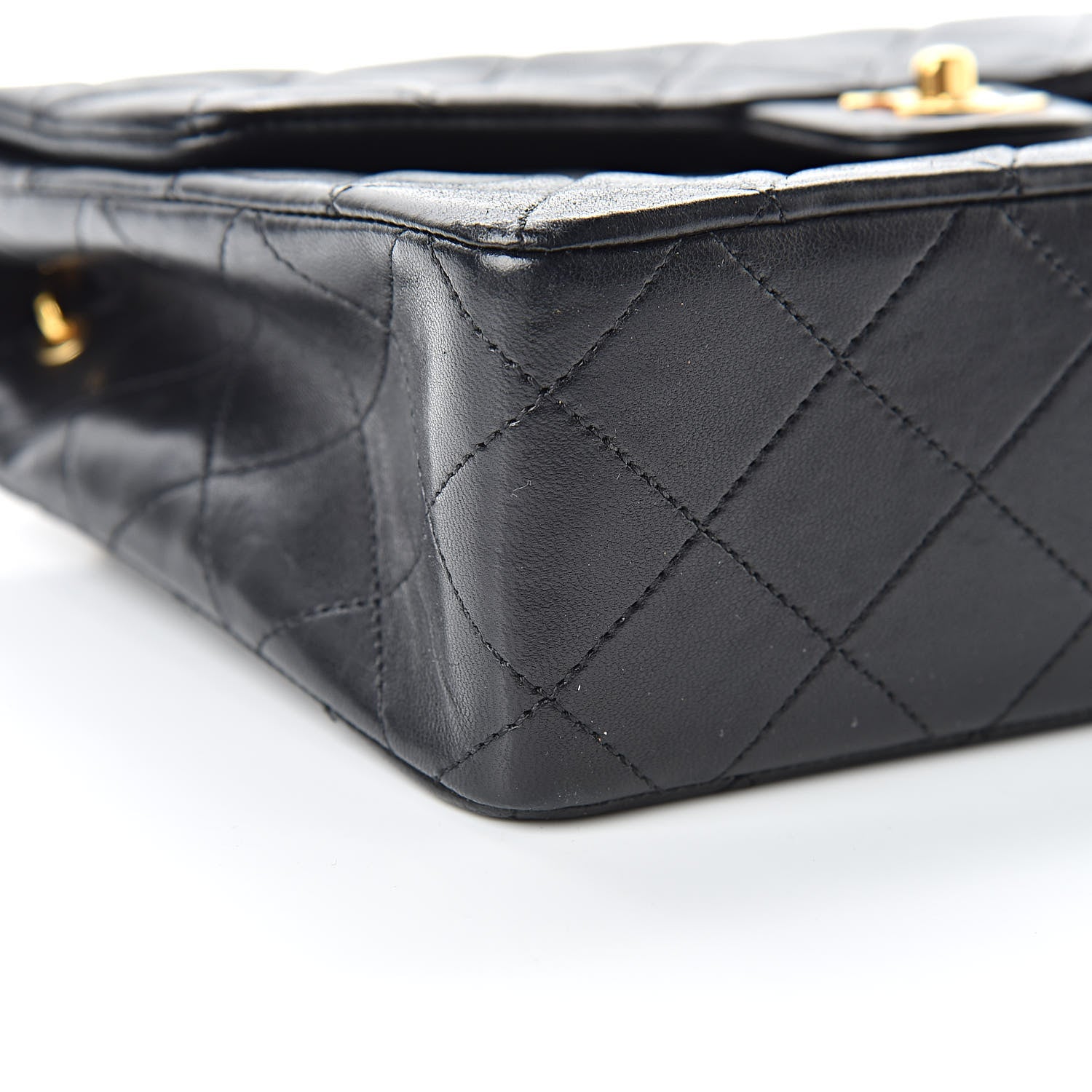 Chanel Lambskin Quilted Mini Square Flap Black 10 of 13