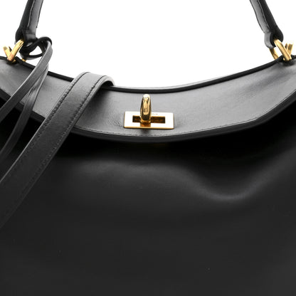 Balenciaga Natural Smooth Calfskin Small Rodeo Top Handle Handbag Black 8 of 10