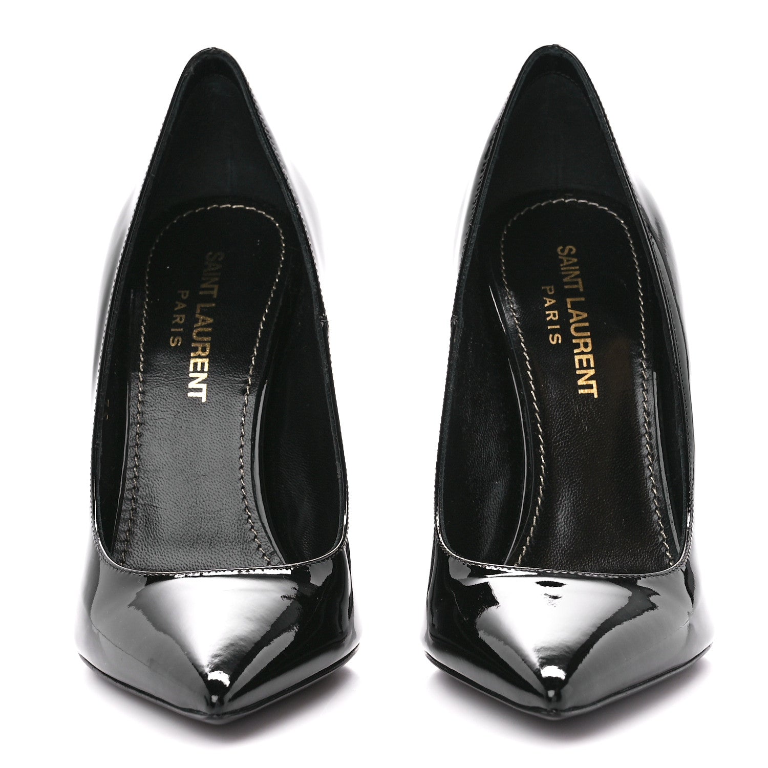 Saint Laurent Patent Calfskin Opyum 110 Pumps 35 Black 2 of 9