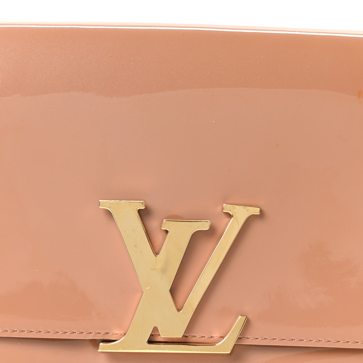 Louis Vuitton Patent Louise New Sobe Clutch Rose Velours 7 of 9