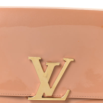 Louis Vuitton Patent Louise New Sobe Clutch Rose Velours 7 of 9