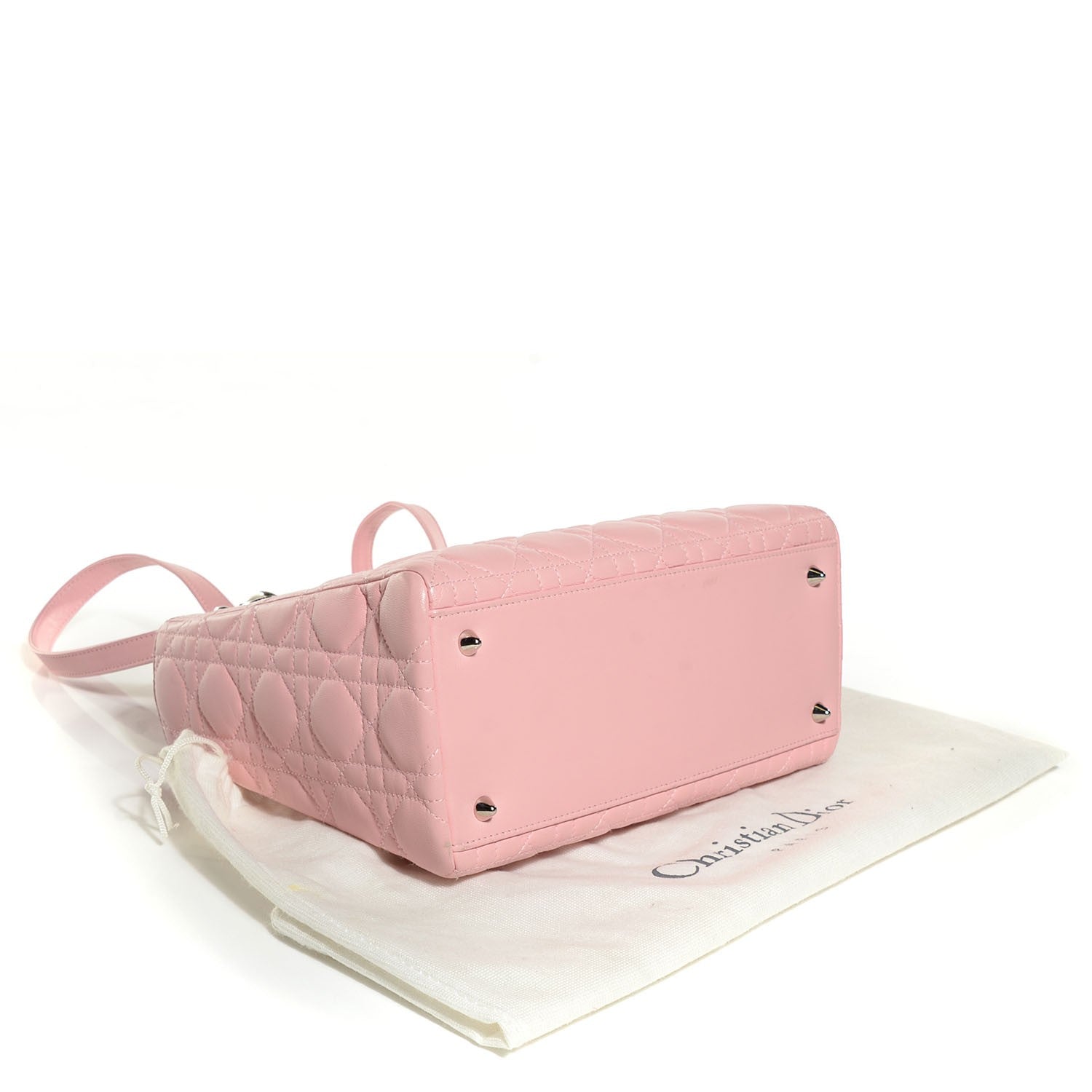 Christian Dior Lambskin Cannage Medium Lady Dior Pink 4 of 7