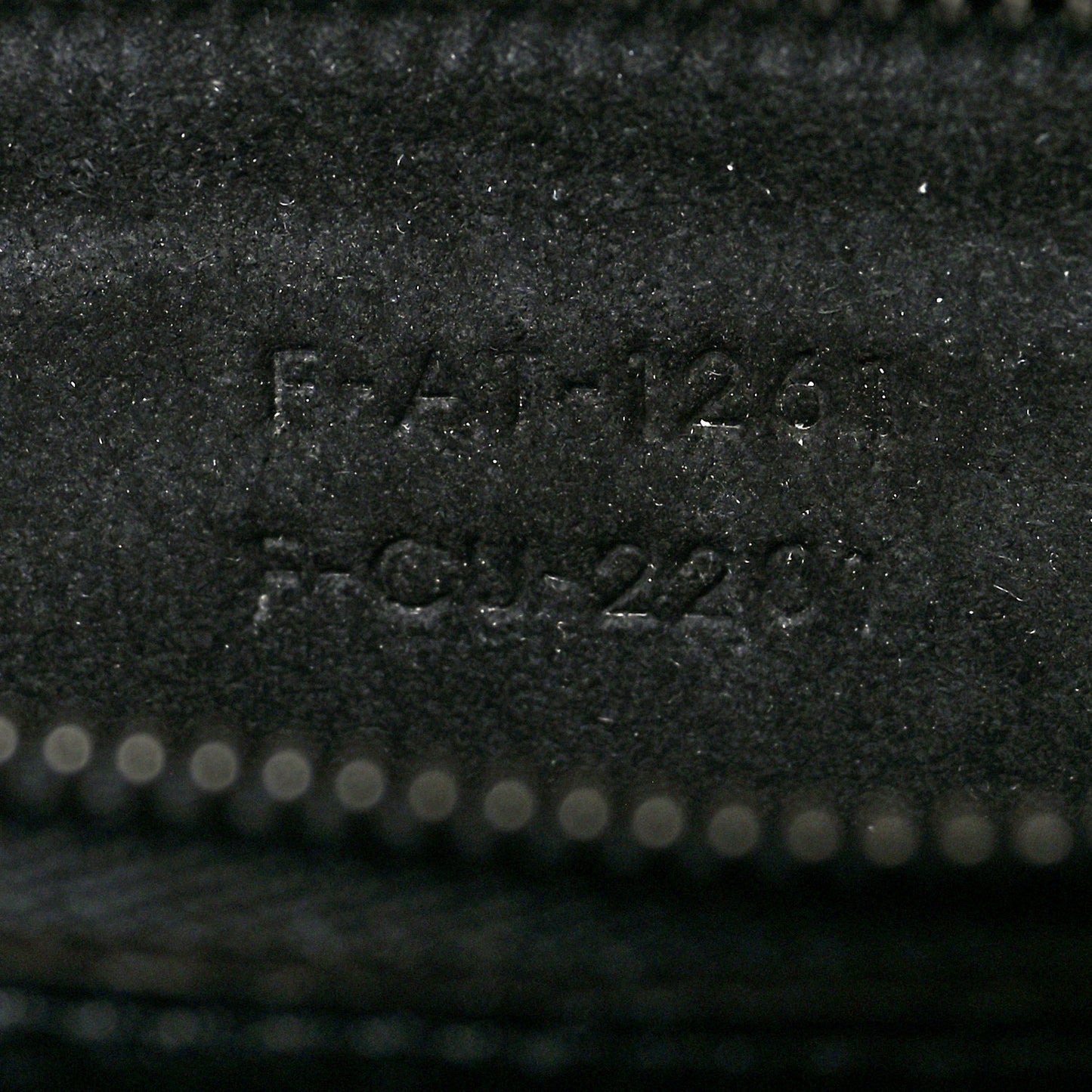 Drummed Calfskin Mini Luggage Black