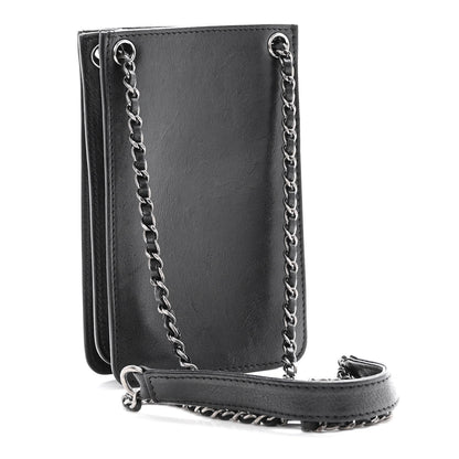 Chanel Calfskin CC Phone Holder Crossbody Black 3 of 12