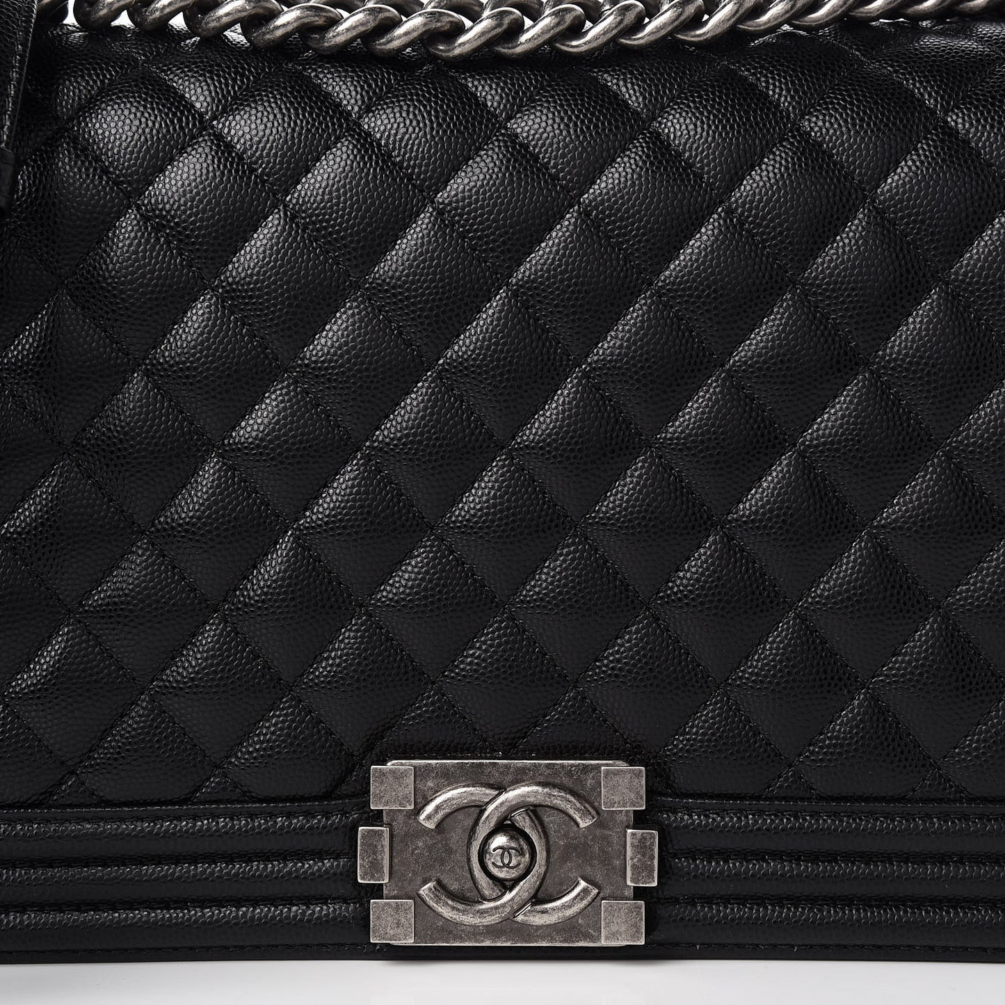 Caviar Quilted New Medium Boy Flap Black