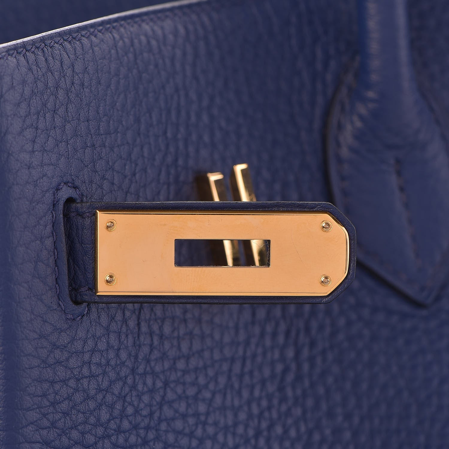 Hermes Taurillon Clemence Birkin 35 Bleu Saphir 26 of 37