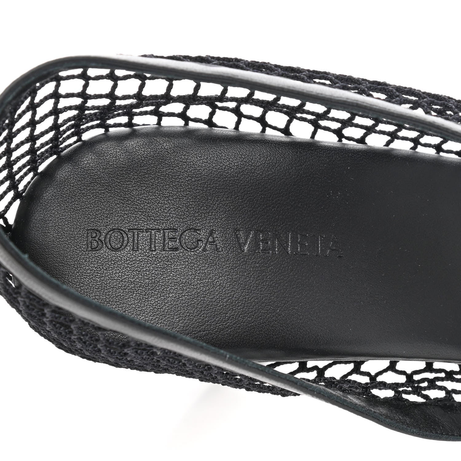 Bottega Veneta Mesh Nappa Chunky Chain Sandals 40.5 Black 7 of 7