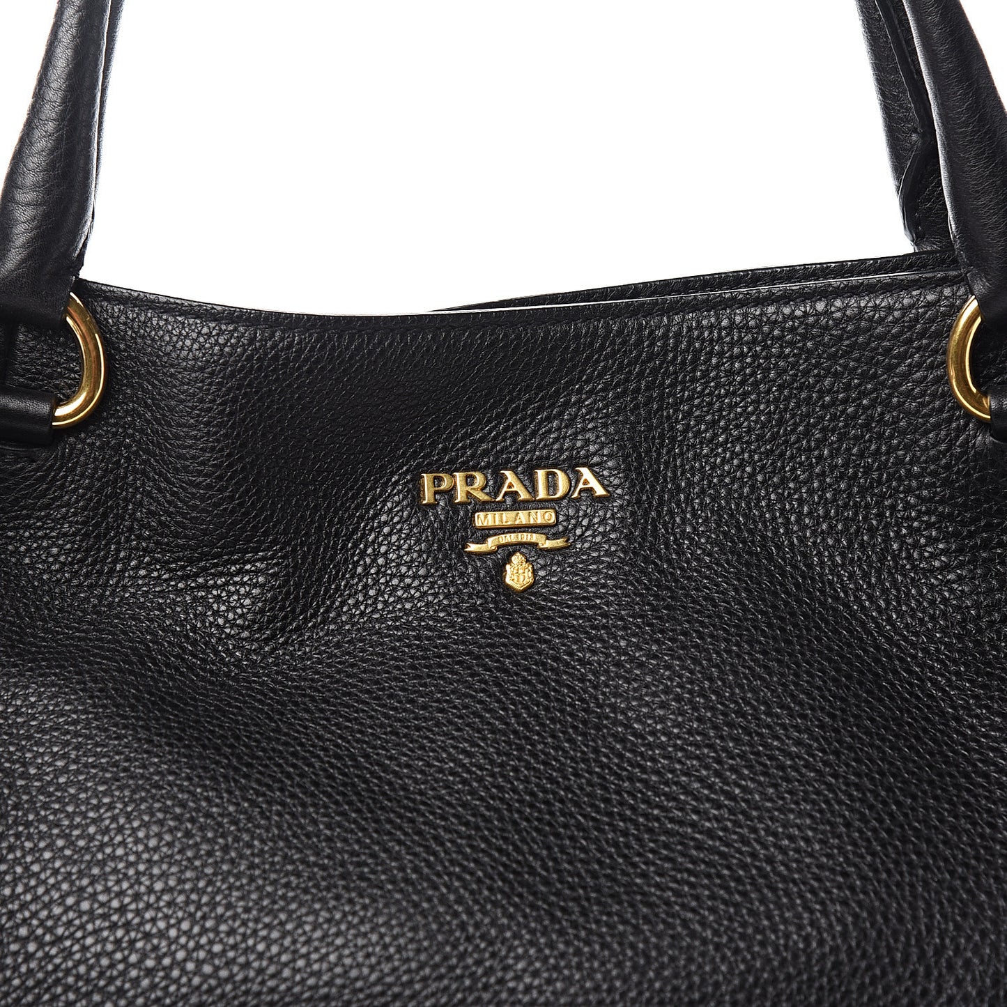 Vitello Daino Shoulder Bag Black