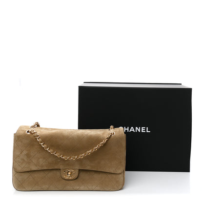 Chanel Suede Calfskin Small Souplissimo Maxi Flap Dark Beige 11 of 11