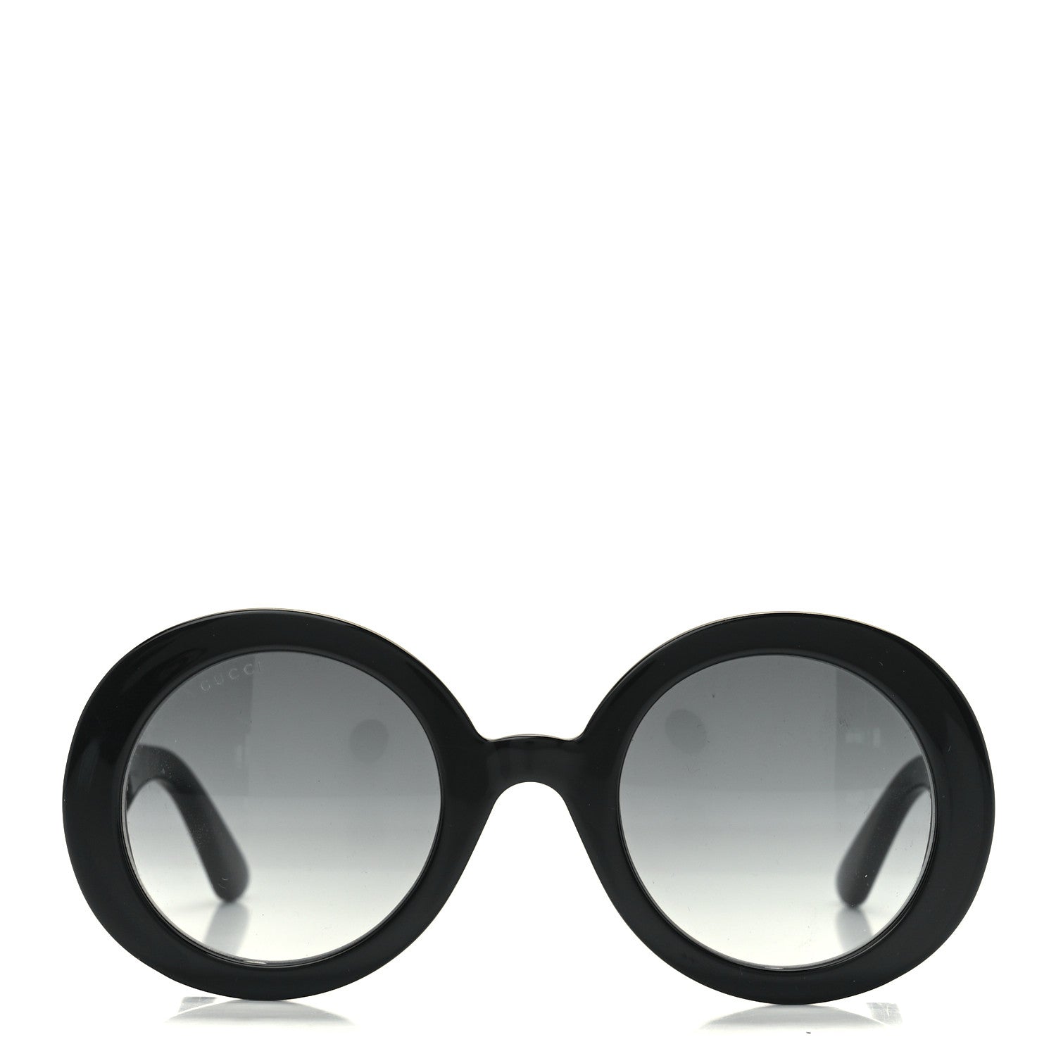 Gucci Acetate Round GG Sunglasses GG0319S Black 2 of 7