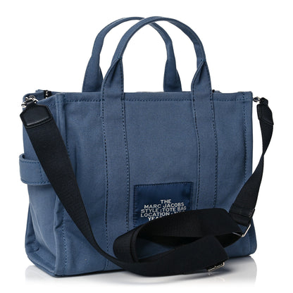 Marc Jacobs Cotton Canvas The Traveler Tote Bag Blue Shadow 3 of 10