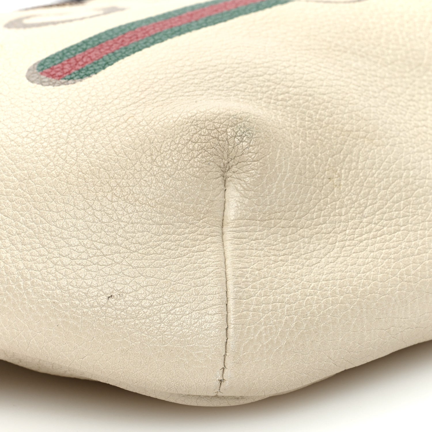 Gucci Grained Calfskin Small Logo Belt Bag White 9 of 13