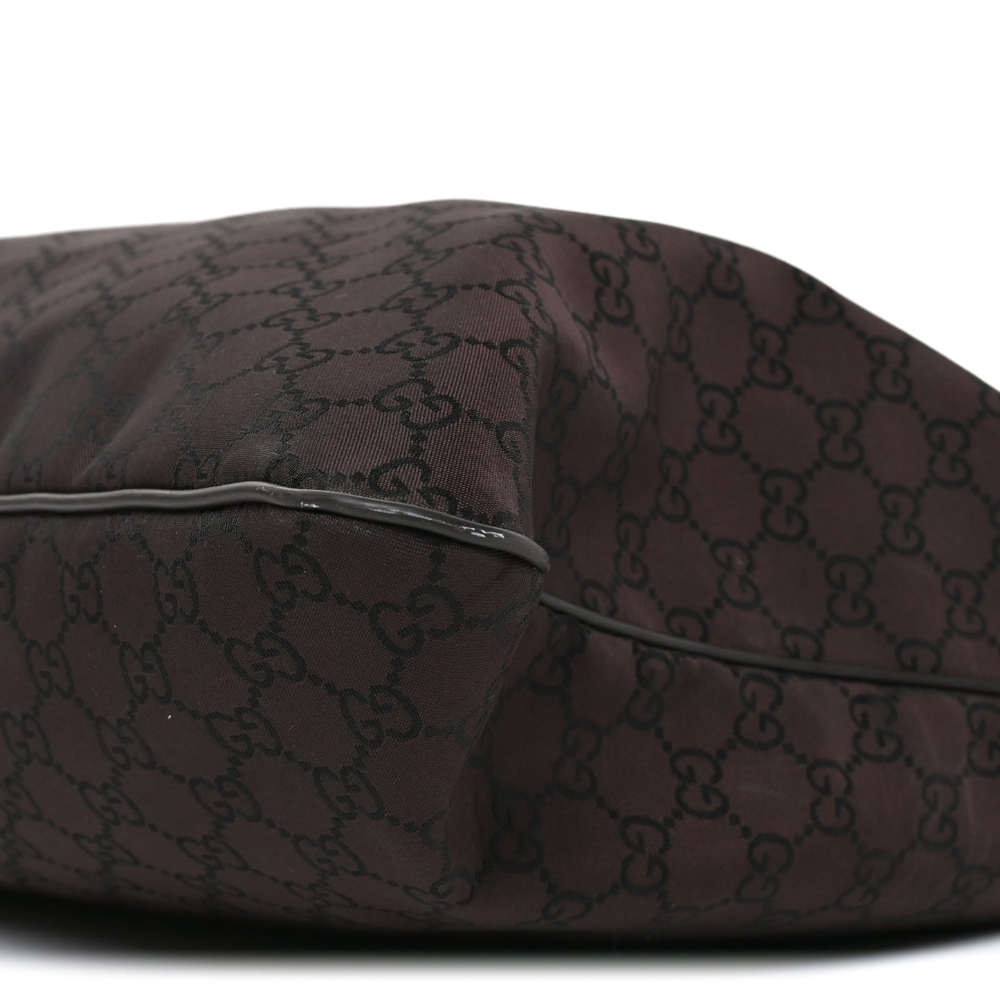 Nylon Monogram Messenger Bag  Dark Brown