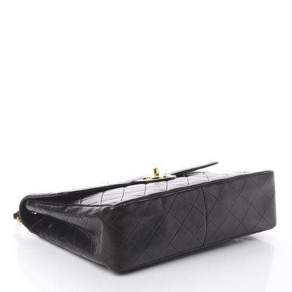 Chanel Lambskin Quilted Jumbo Single Flap Black 3 of 10