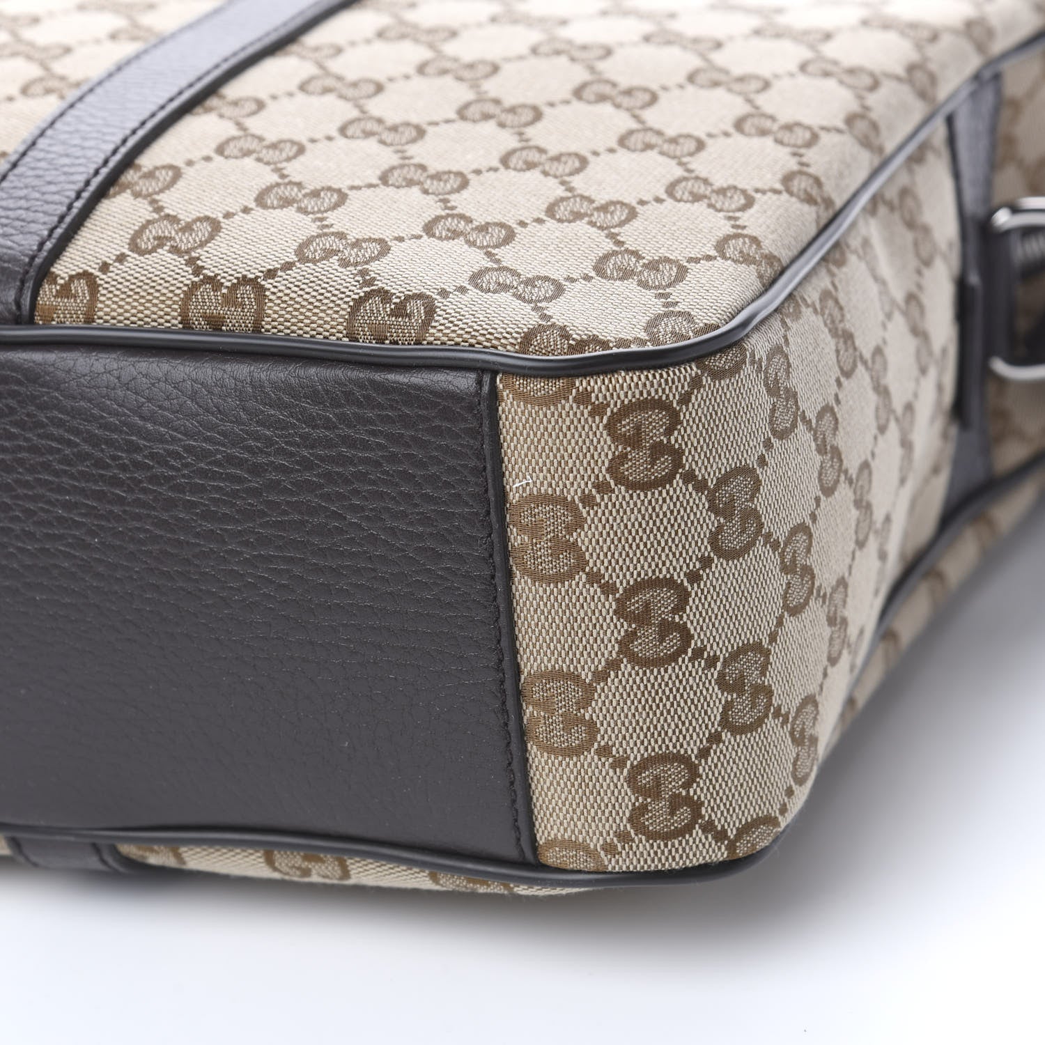 Gucci Monogram Briefcase Dark Brown 10 of 11