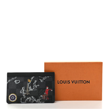 Louis Vuitton Damier Graphite World Map Porte Cartes Simple 7 of 7