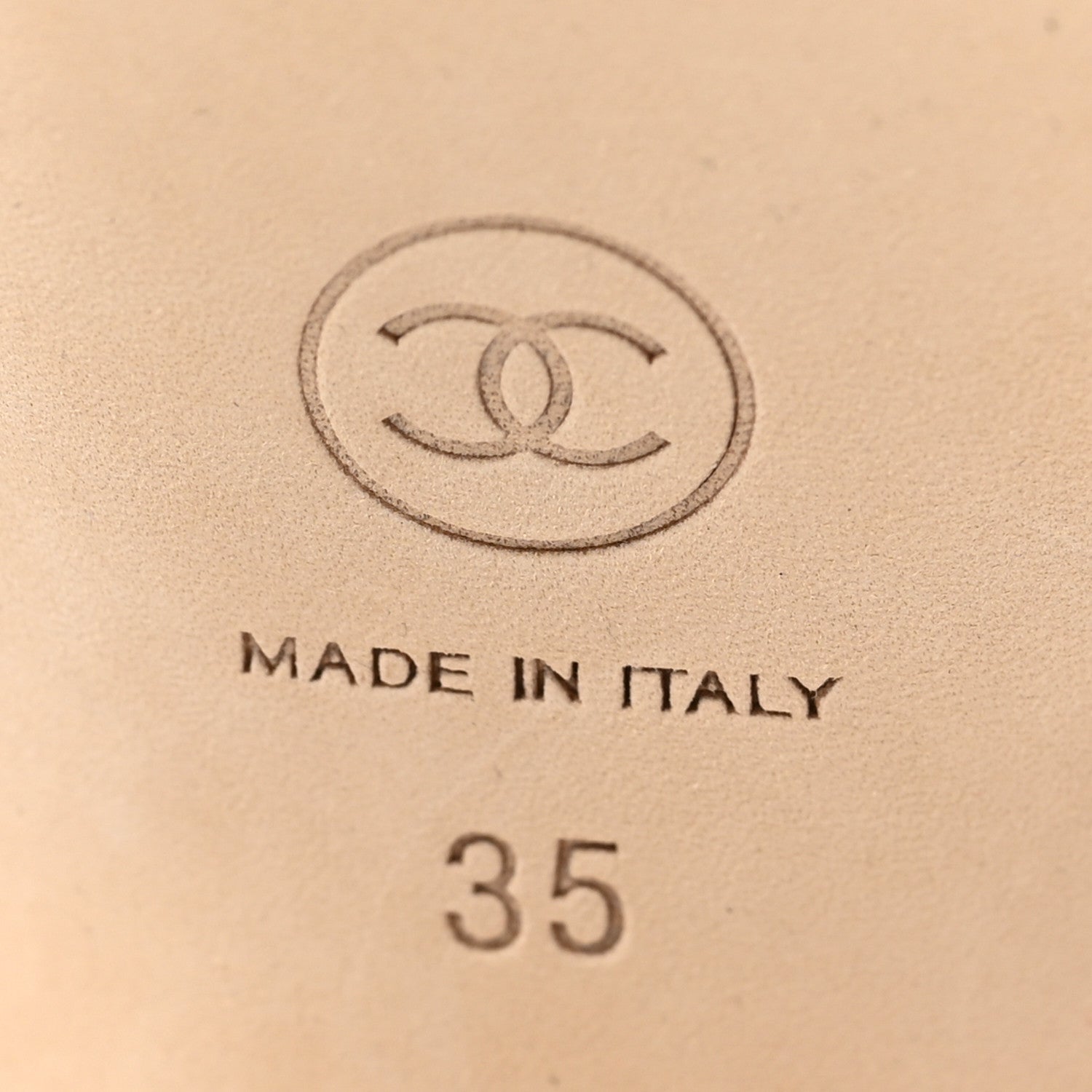 Chanel Tweed Cap Toe CC Slingback Pumps 35 Black Grey 7 of 7