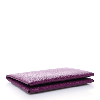 Hermes Chevre Mysore Calvi Card Case Anemone 4 of 11