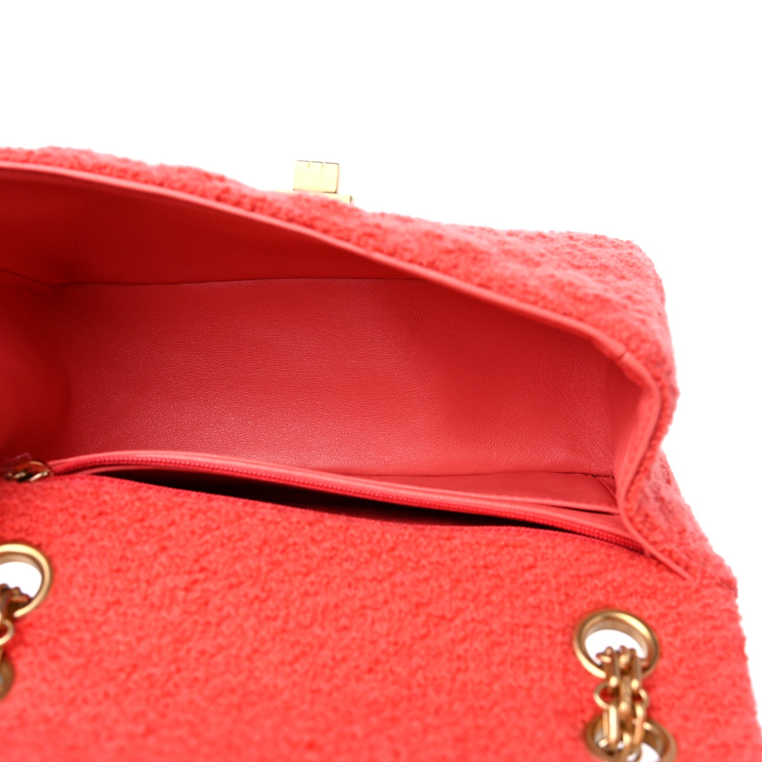 Chanel Tweed Quilted 2.55 Reissue Mini Flap Coral 5 of 9