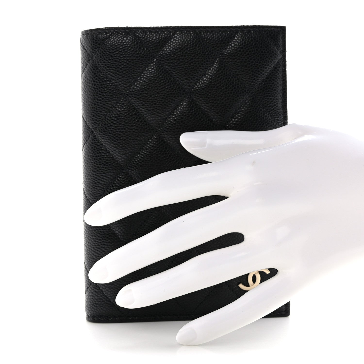 Chanel Caviar Quilted Passport Holder Black 2 of 8