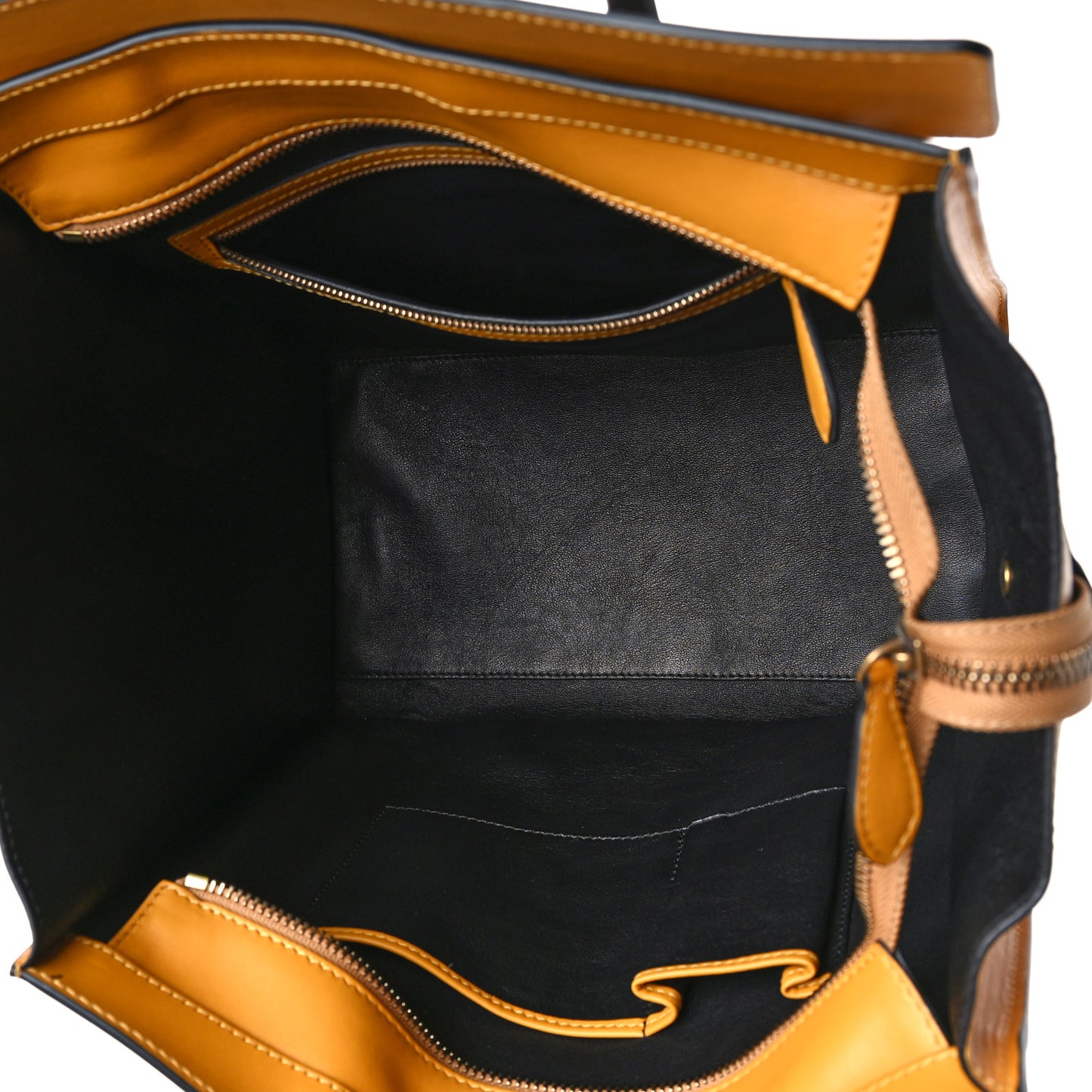 Smooth Calfskin Micro Luggage Amber