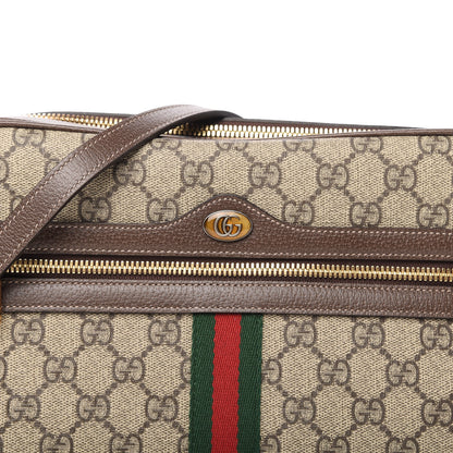 Gucci GG Supreme Monogram Web Small Ophidia Shoulder Bag Brown 10 of 10