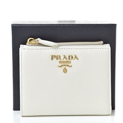 Prada Saffiano Metal Wallet Bianco 13 of 13