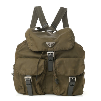 Prada Nylon Vela Large Backpack Green 1 of 13