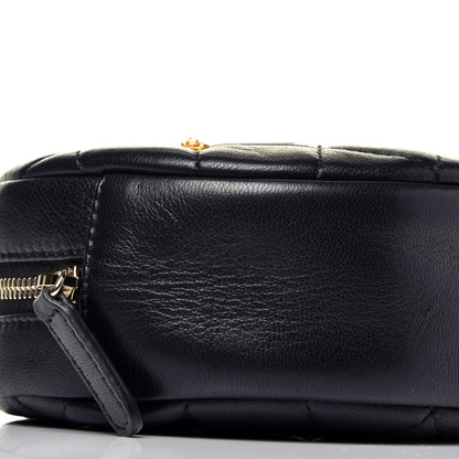 Chanel Lambskin Quilted Studded Round Clutch With Chain Black 8 of 9