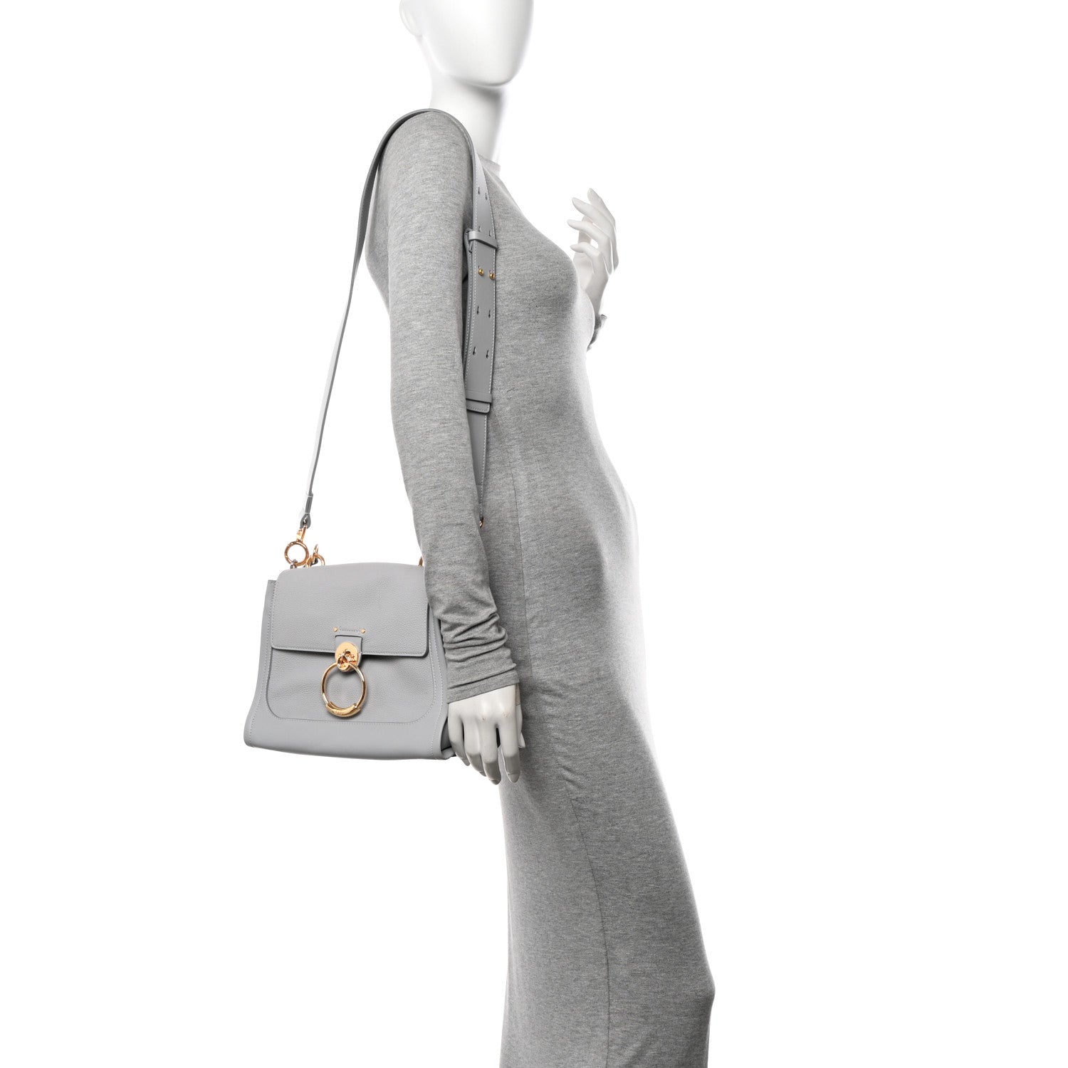 Chloe Calfskin Small Tess Day Bag Light Cloud 2 of 11