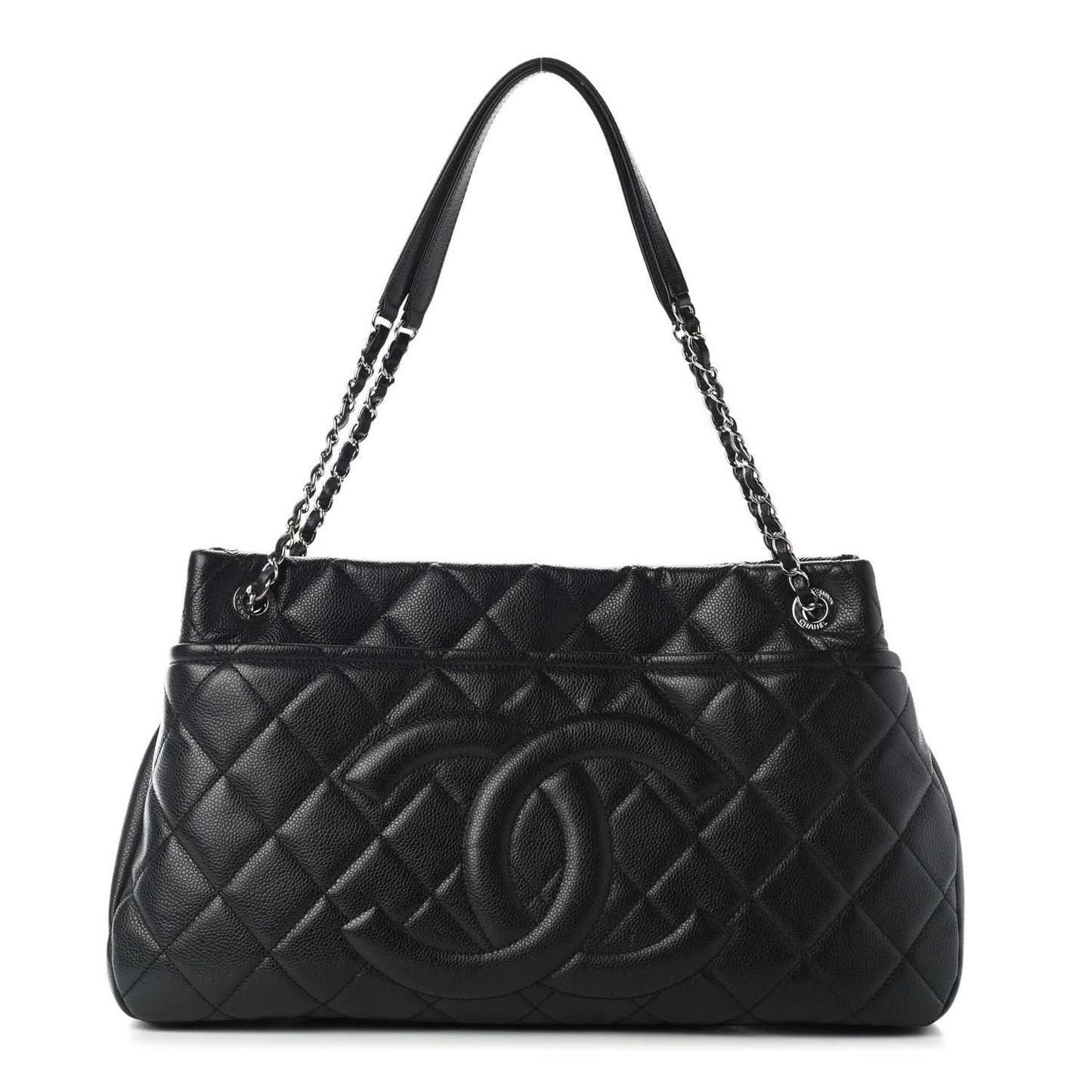 Caviar Quilted CC Timeless Soft Tote Black