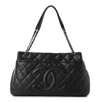 Chanel Caviar Quilted CC Timeless Soft Tote Black 1 of 10