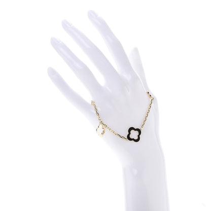 Van Cleef & Arpels 18K Yellow Gold 3 Motifs Byzantine Alhambra Bracelet 2 of 7