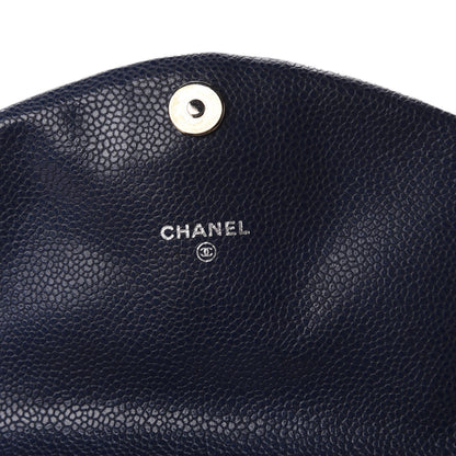 Chanel Caviar Half Moon Wallet On Chain WOC Navy 8 of 12