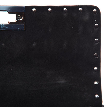 Valentino Garavani Craquele Nappa Small Rockstud Spike Shoulder Bag Black 7 of 8