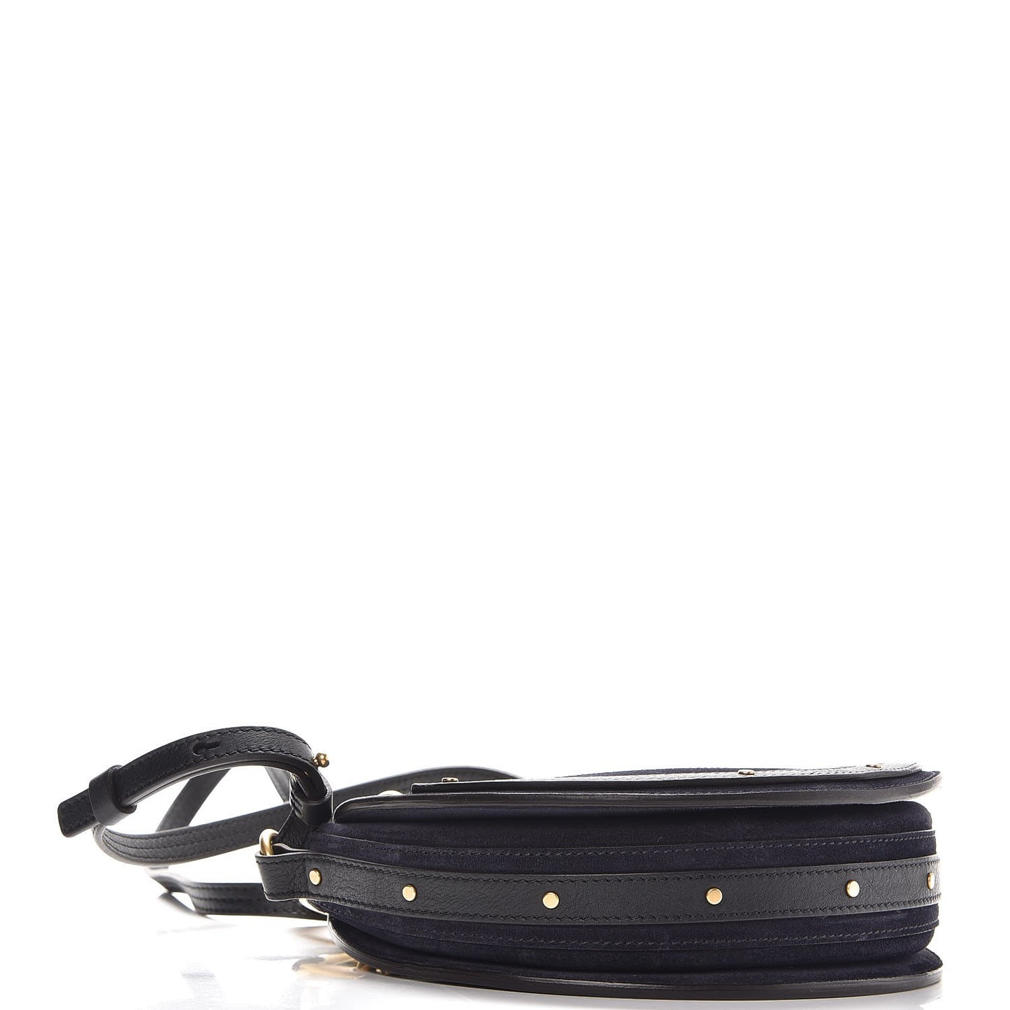 Calfskin Suede Small Pixie Bag Full Blue