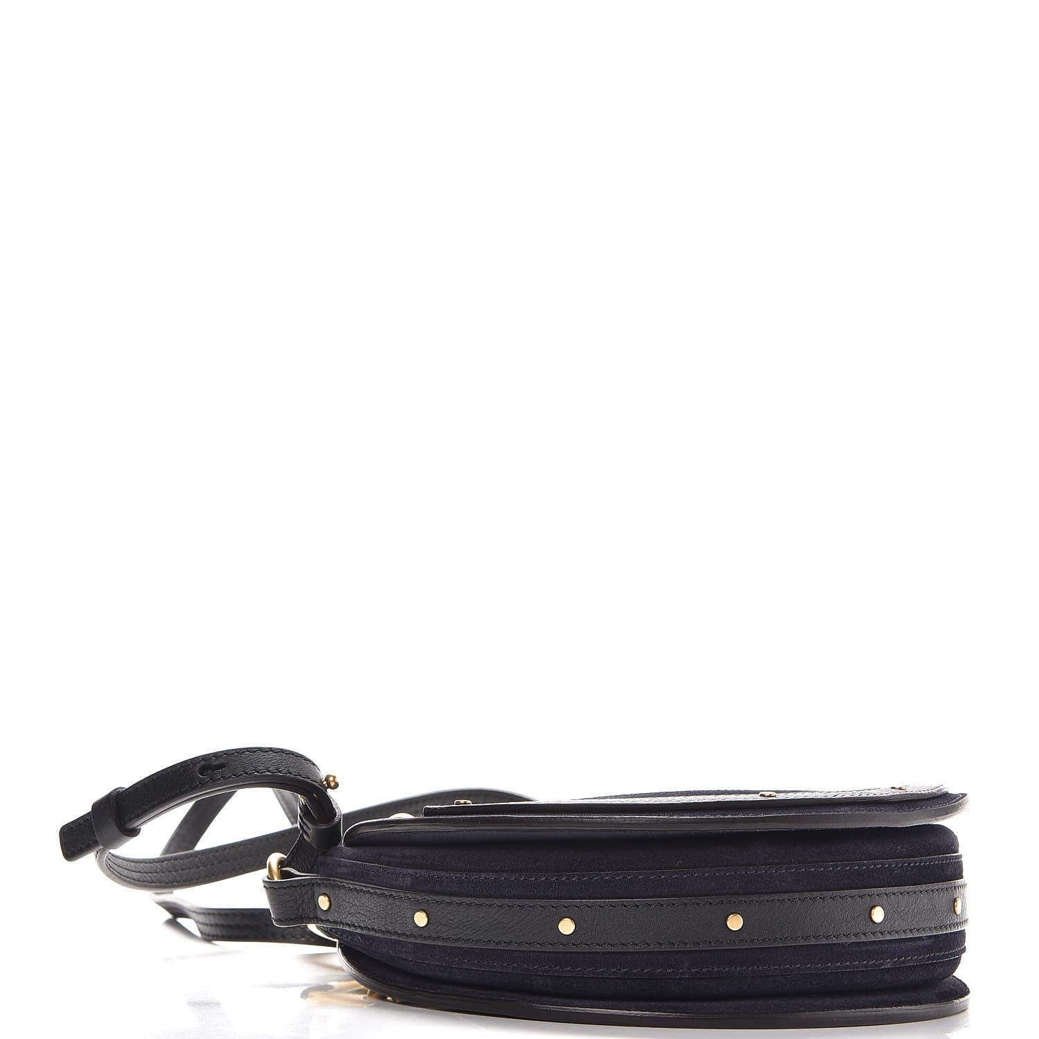 Chloe Calfskin Suede Small Pixie Bag Full Blue 5 of 8