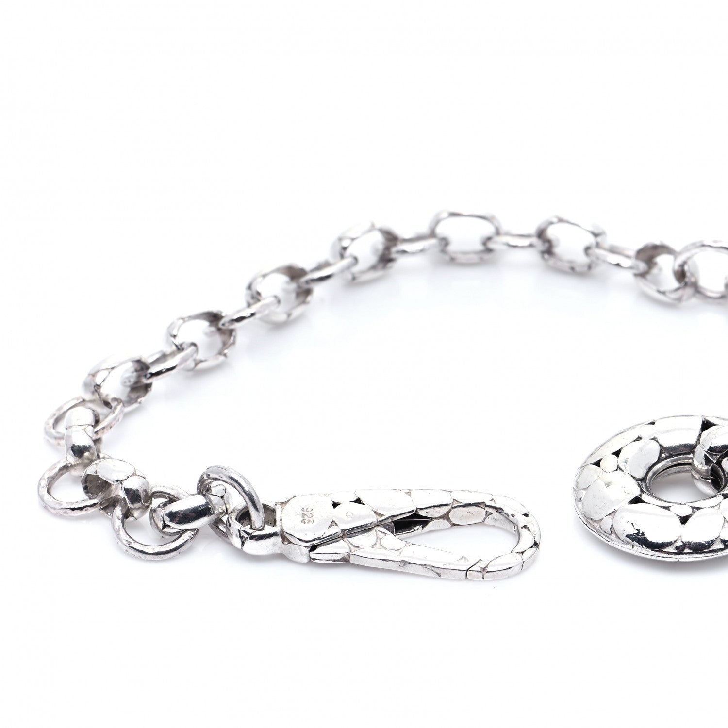 John Hardy Sterling Silver Kali Pebbled Charm Bracelet 4 of 5