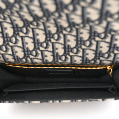 Christian Dior Oblique 30 Montaigne Flap Bag Blue 5 of 11