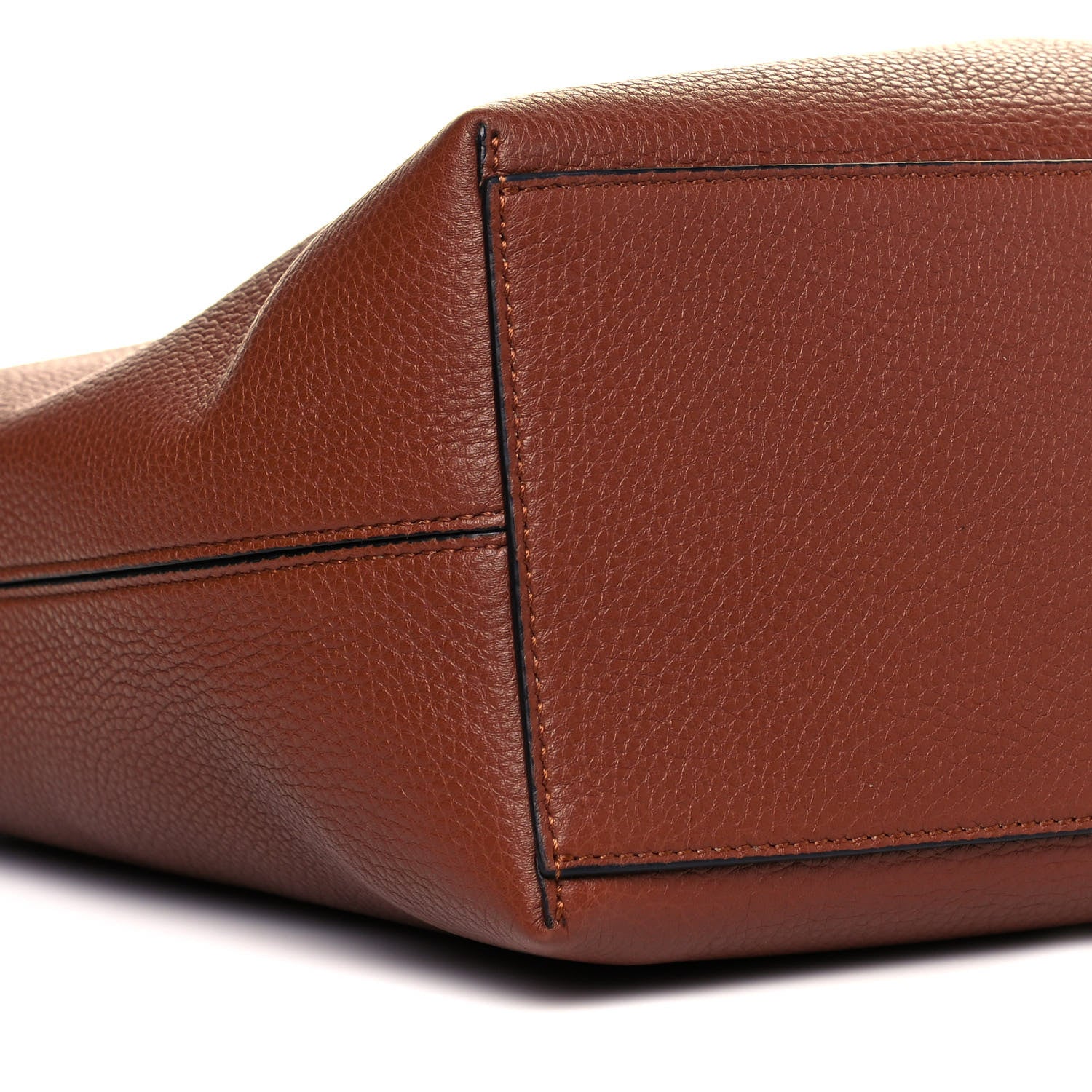 Valentino Garavani Grained Calfskin Rockstud Shoulder Tote Bright Cognac 6 of 7
